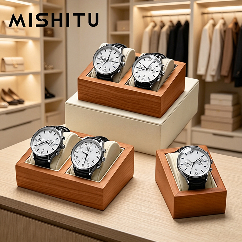 Jewelry Style Watches - MISHITU Massivholz Uhrenaufbewahrungsbox Herren Armbanduhren Organizer