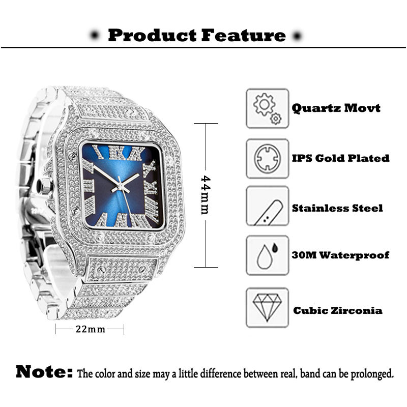 MISSFOX Herren Uhren Hüfte Hop – Jewelry Like Watches Bewertung und Preis