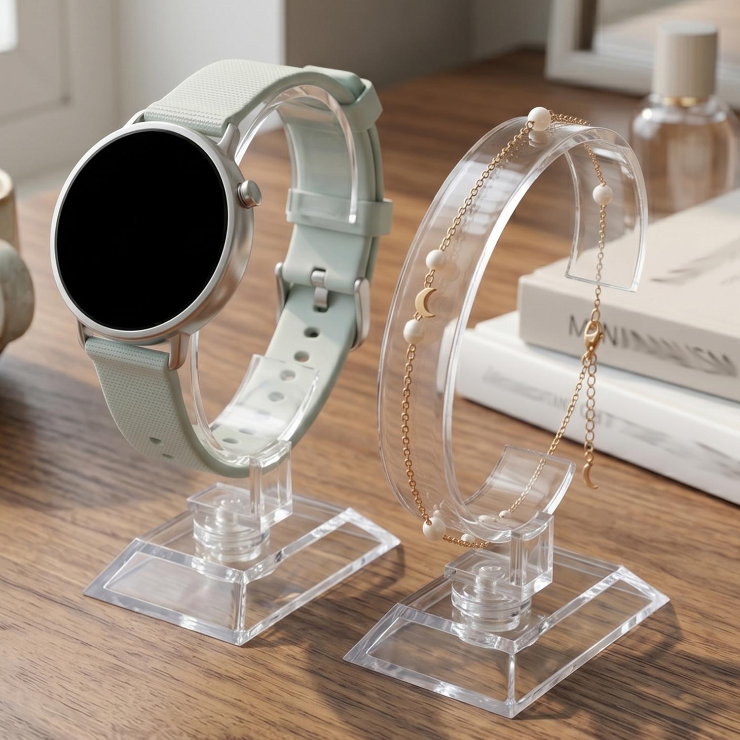 Transparenter Uhren-Präsentati – Jewelry Like Watches Bewertung und Preis