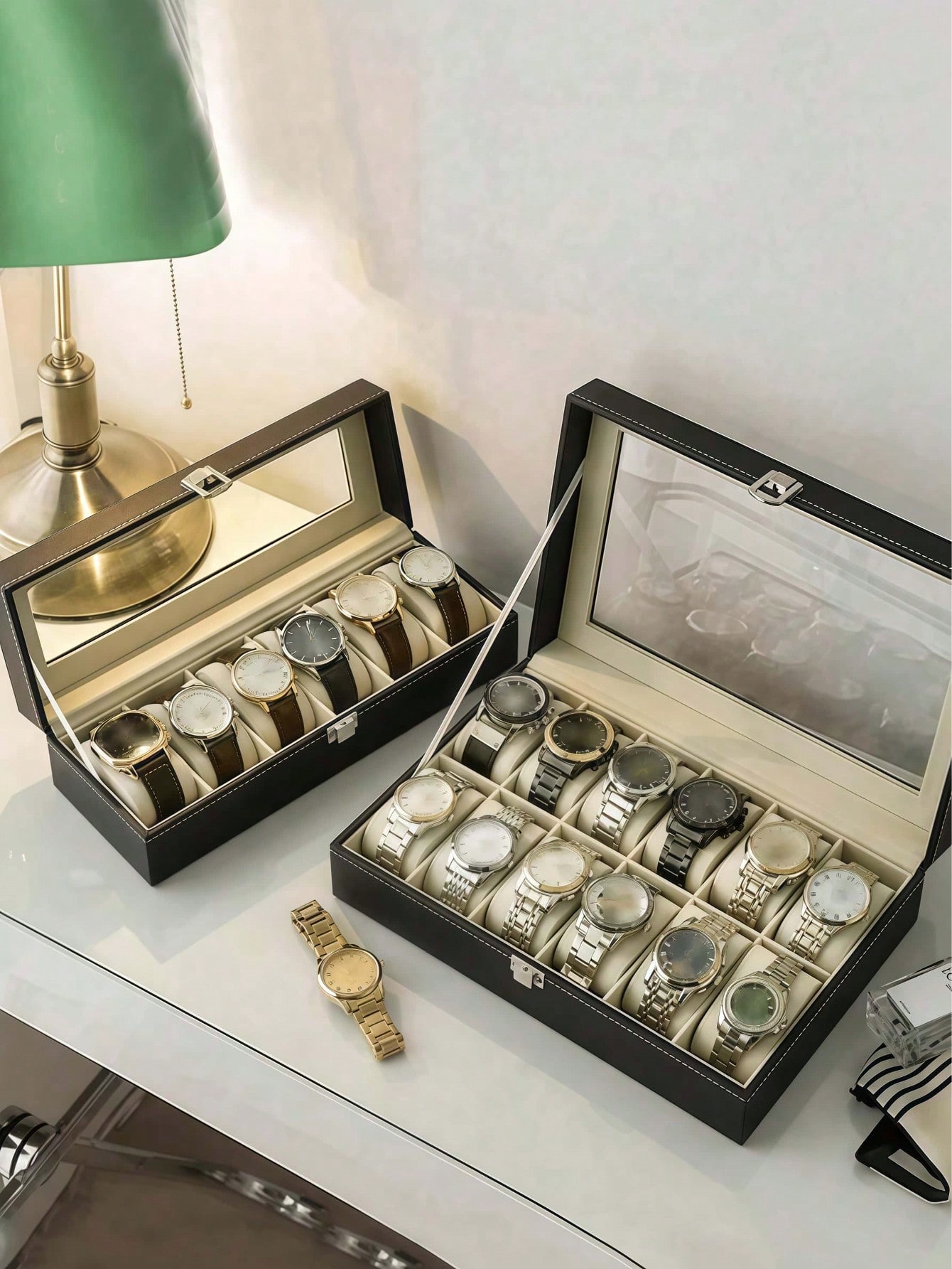 Leder-Uhrenbox mit Schloss, Gr – Jewelry Style Watches Bewertung und Preis
